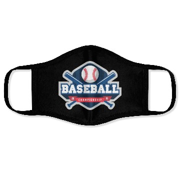 Discover Baseball championship Face Masks