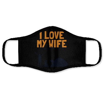 Discover I love my Wife Camping Glamping Backpacking Face Masks
