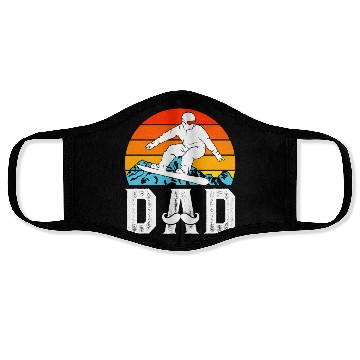 Discover Snowboarding Dad Snowboard Daddy Freestyler Face Masks