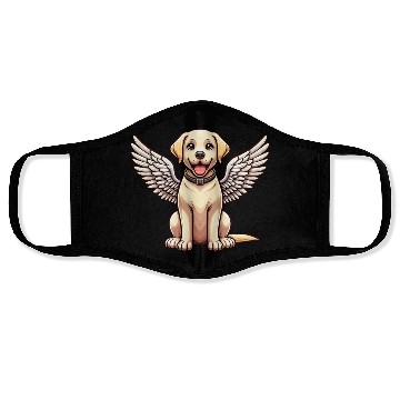 Discover Labrador Retriever Comic Angel Face Masks