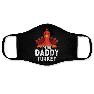 Discover I'm the Daddy Turkey Face Masks
