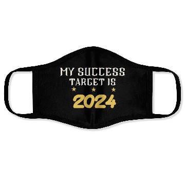 Discover My Success Target is 2024,Celebrating 2024 Face Masks