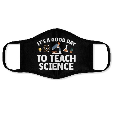 Discover Funny Science Teacher Men Women Nerd Physics Teach Face Masks