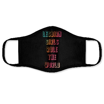 Discover Lesbian girls rule the world Face Masks