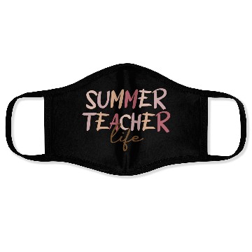 Discover Summer Teacher Life Face Masks