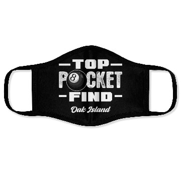 Discover Oak Island Top Pocket Find Face Masks