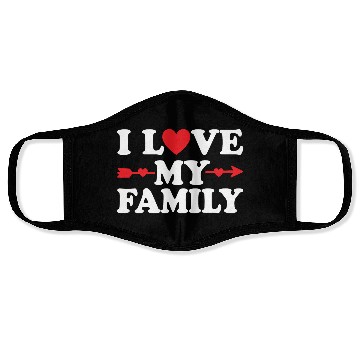 Discover I love my Family Face Masks