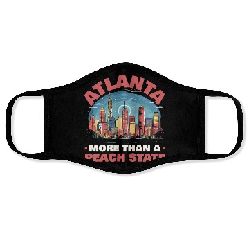 Discover Atlanta City Georgia USA America United States Face Masks