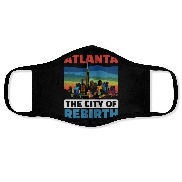 Discover Atlanta City Georgia USA America United States Face Masks