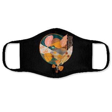 Discover Contemporary Bohemian Celestial Art Face Masks