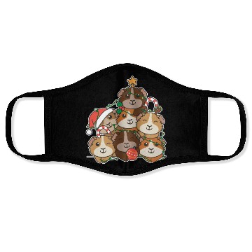 Discover Guinea Pig Christmas Tree Funny Animal Face Masks