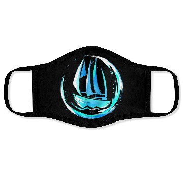 Discover Sailing gift for sailing boat, captain, holiday Face Masks