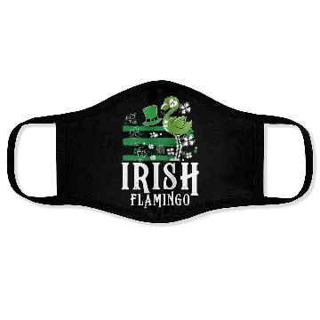 Discover Irish flamingo Face Masks