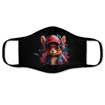 Discover squirrel animal art I cool cute squirrel Face Masks