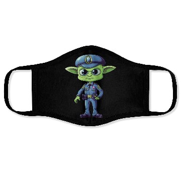 Discover Police alien Face Masks