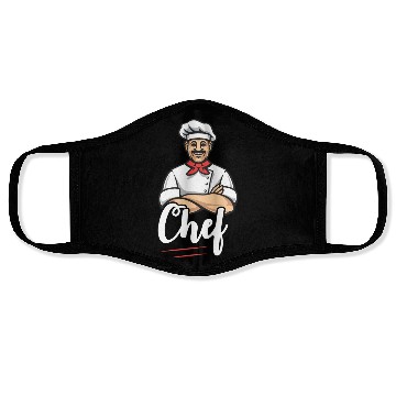 Discover Funny Restaurant Chef Face Masks