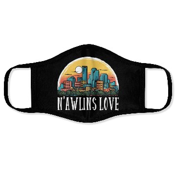 Discover New Orleans Louisiana USA America United States Face Masks