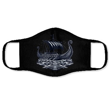 Discover Viking Raiders: Norse Seafaring Art Face Masks