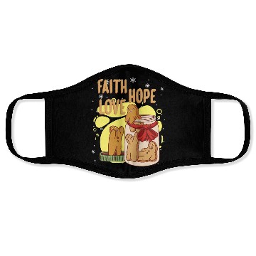 Discover Faith Hope Love Religious Christmas Costume Face Masks
