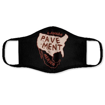 Discover Pavement North America Face Masks