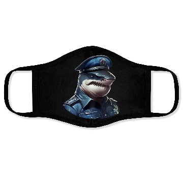 Discover Police shark Face Masks