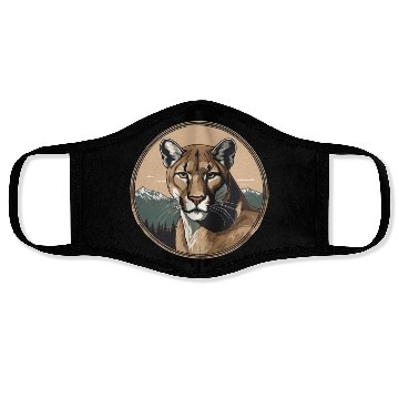 Discover Mountain Lion Cougar Face Masks