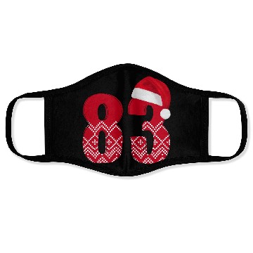 Discover Number 83 - Happy Christmas Eighty Three Face Masks