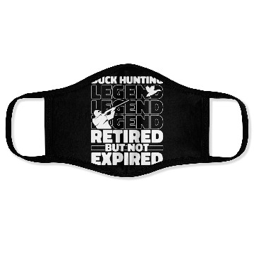 Discover Duck Hunting Retired Face Masks