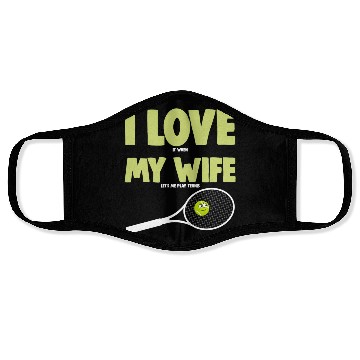 Discover I love My Wife Face Masks