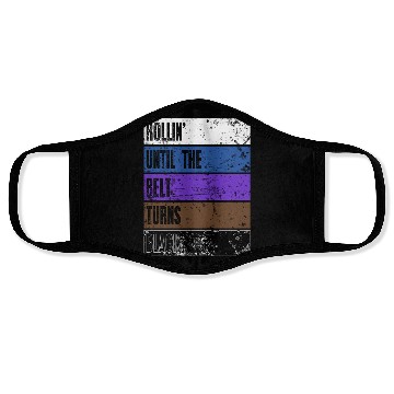 Discover Brazilian Jiu Jitsu belt color BJJ gift MMA Face Masks