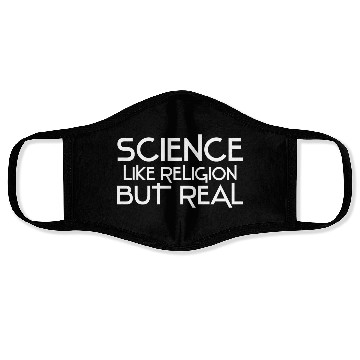 Discover atheism science Face Masks