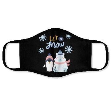 Discover Let It Snow Face Masks
