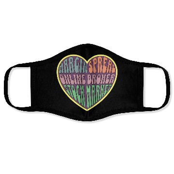 Discover Heart of a Trader Face Masks