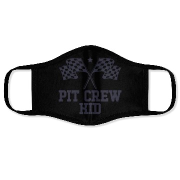 Discover Pit Crew Kid Racing Enthusiast Racer Birthday Gift Face Masks