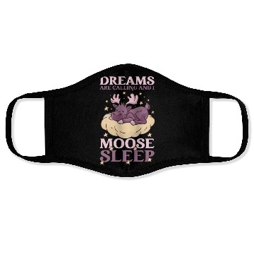 Discover Dreams Are Calling Youth Cute Moose Face Masks