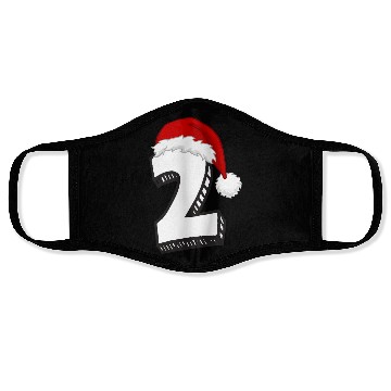 Discover Number 2 Second Birthday - Christmas Two Face Masks