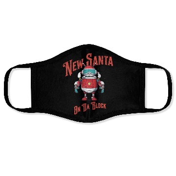 Discover Funny Robot Santa Face Masks