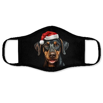 Discover Doberman Pinscher Christmas Dog Face Masks