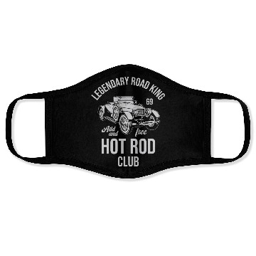 Discover hot rod club, classic car, vintage car Face Masks