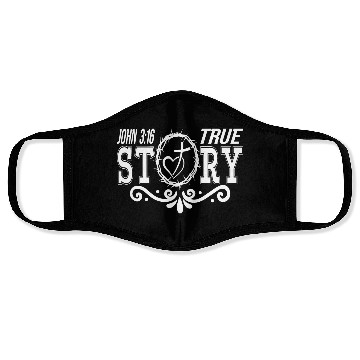 Discover True Story John 3:16 Love Jesus Christian Face Masks