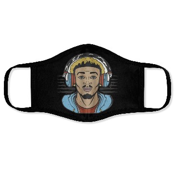 Discover Urban Vibes: Blurred Beats Face Masks