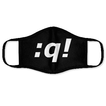 Discover The most important vi command. Face Masks