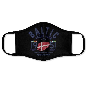 Discover Baltic Yacht club Copenhagen blc Face Masks