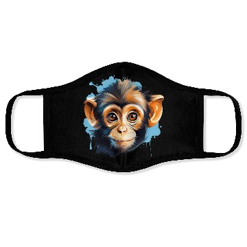 Discover Cute Monkey for Kids for a Kid Face Masks
