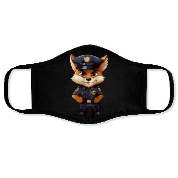 Discover Police fox Face Masks