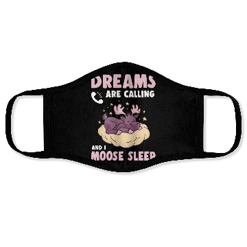 Discover Dreams Are Calling Youth Cute Moose Face Masks