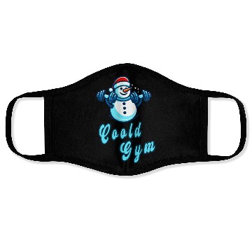 Discover Cool gym funny snowman Face Masks
