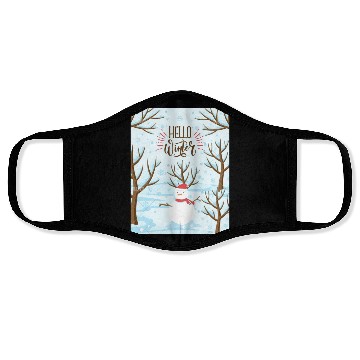 Discover Hello Winter Wonderland Face Masks