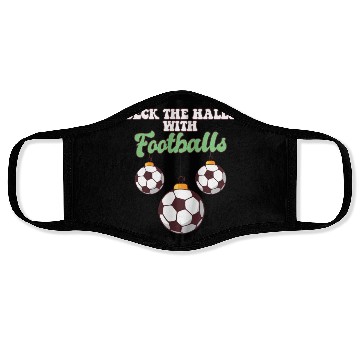 Discover Football Player Coach Christmas Balls Deck The Face Masks
