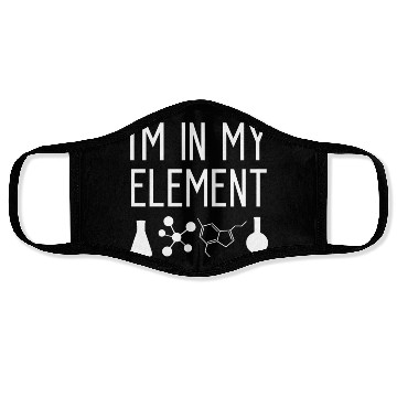 Discover Chemist slogan - funny chemistry teacher gift Face Masks
